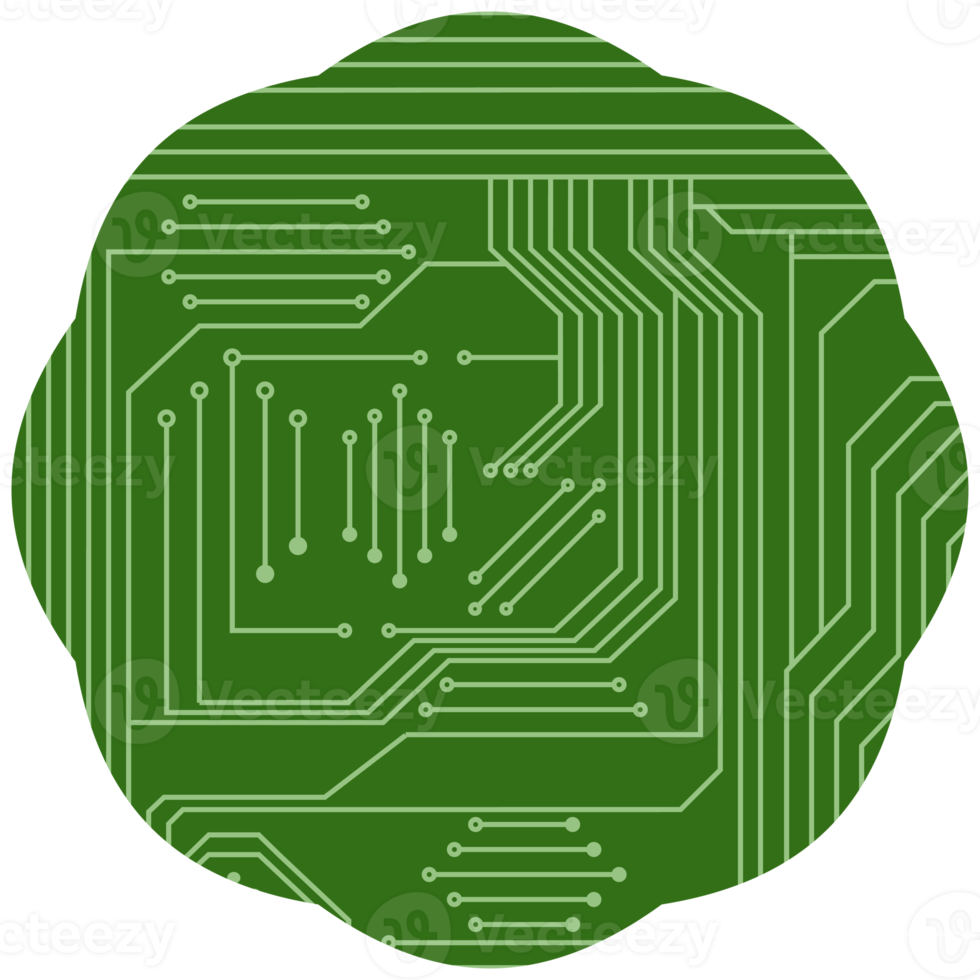 impresso o circuito borda pcb básico forma png