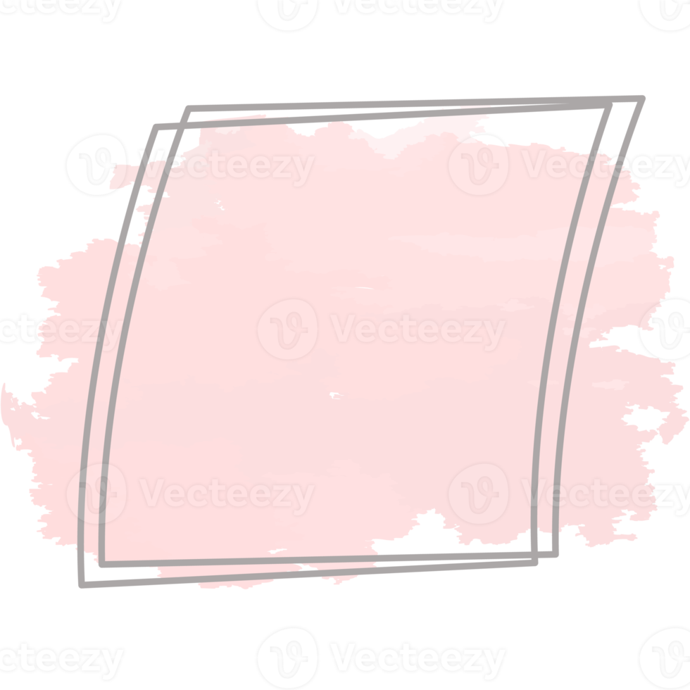 Watercolor Basic Shape Abstract Figures Drawn Using Line png