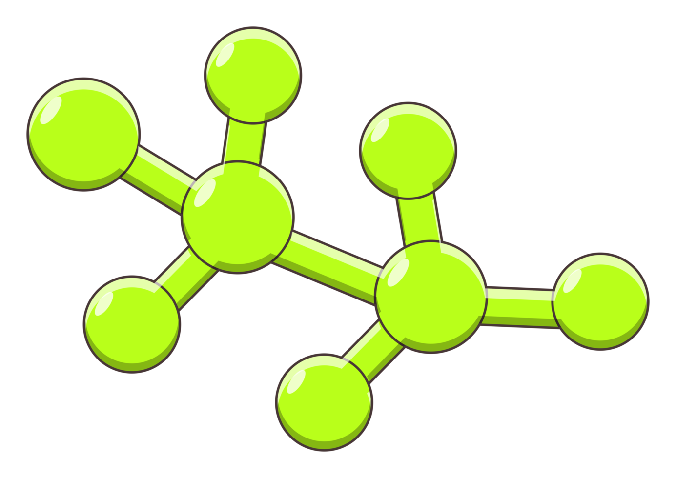 molecule object sticker png