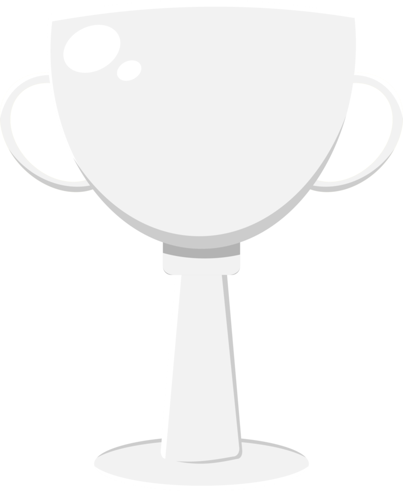 vit trofén klistermärke png