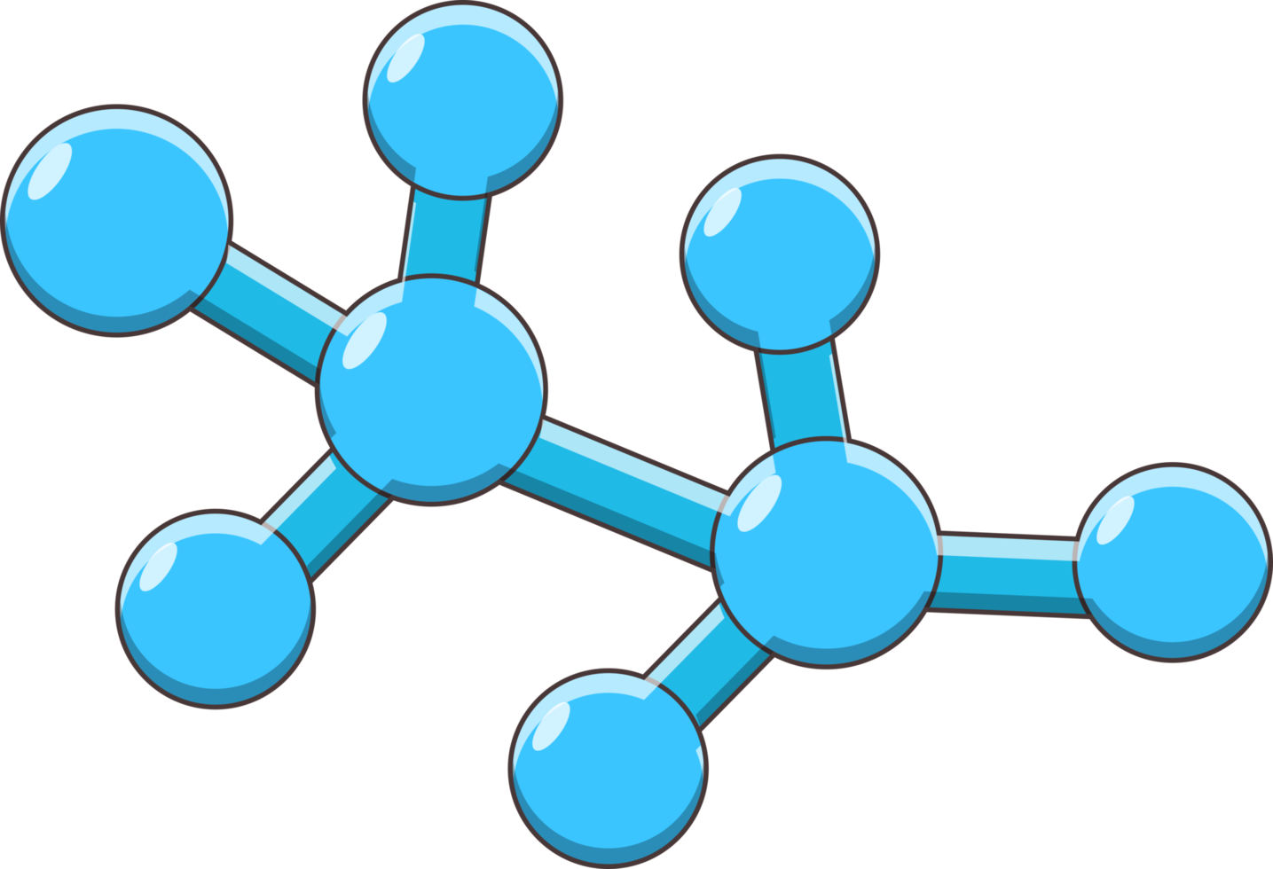 isolated molecule icon png