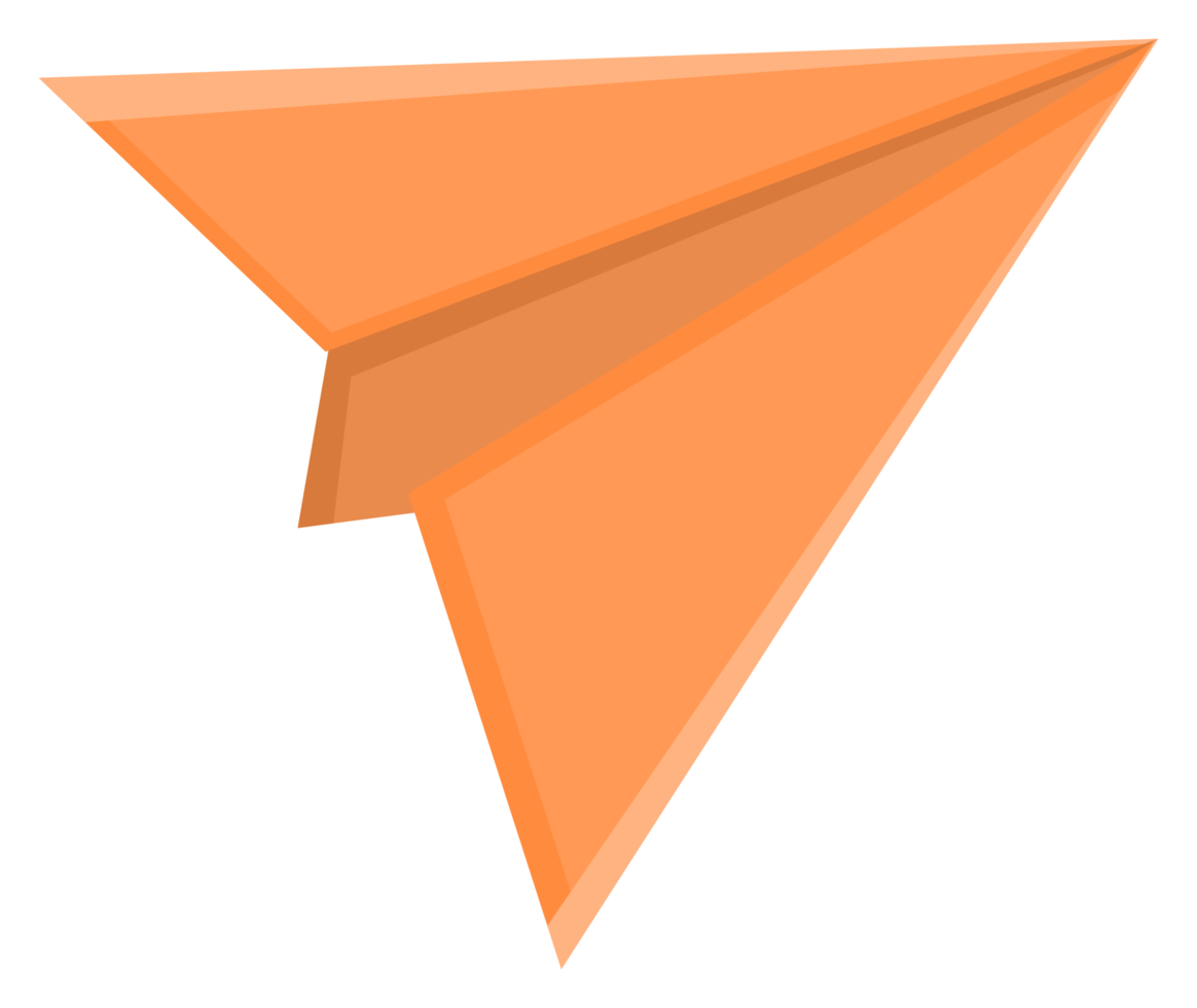 paper airplane object sticker png