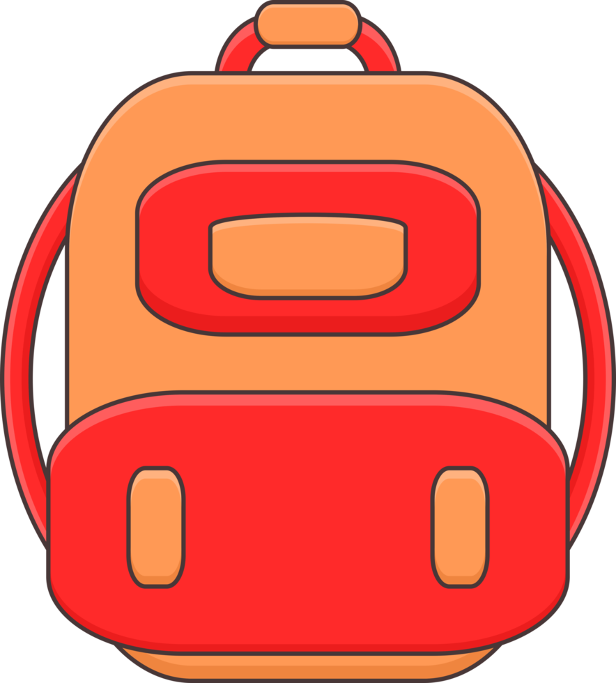 isolated bag school png