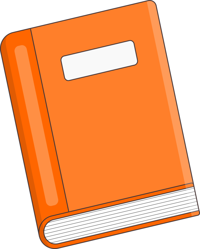 isolated book object png