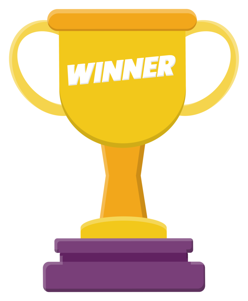 isolated trophy sticker png