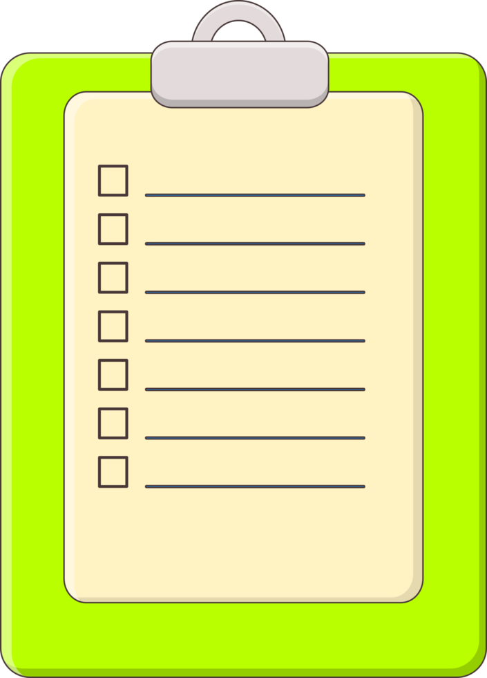 clipboard with sheet png