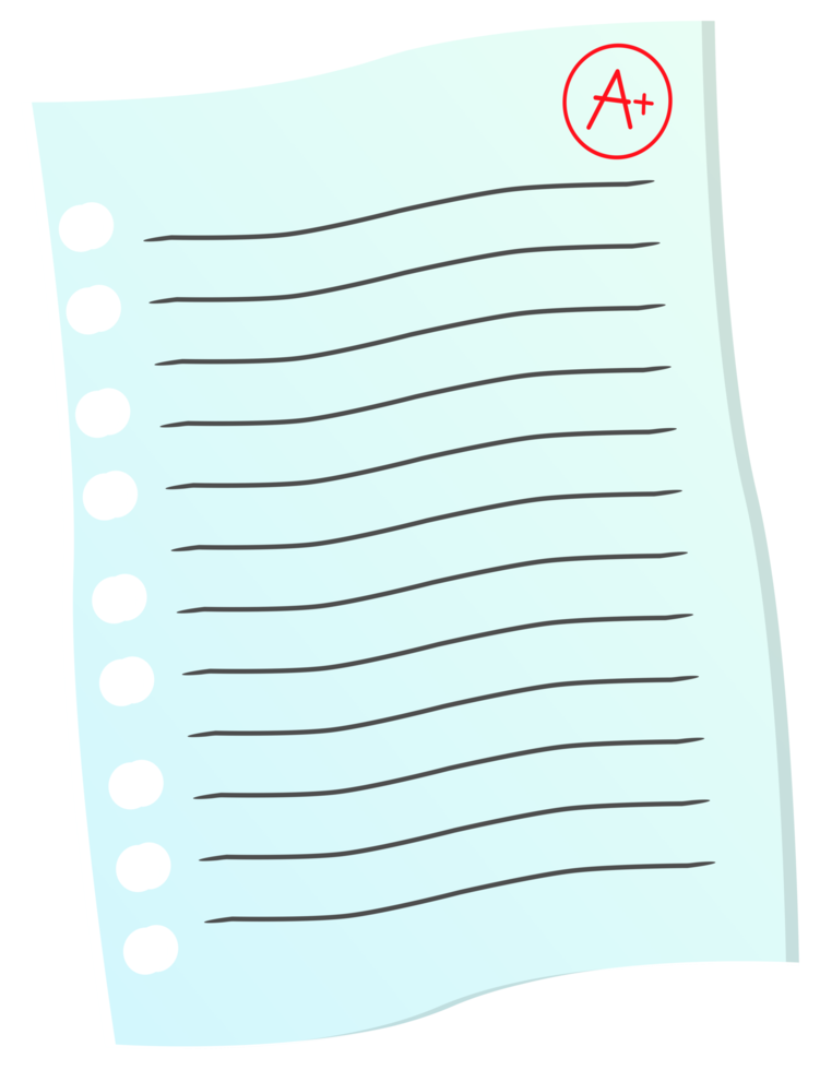 sheet of paper sticker png