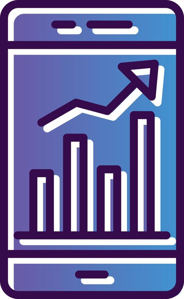 Mobile Trading Vector Icon Design