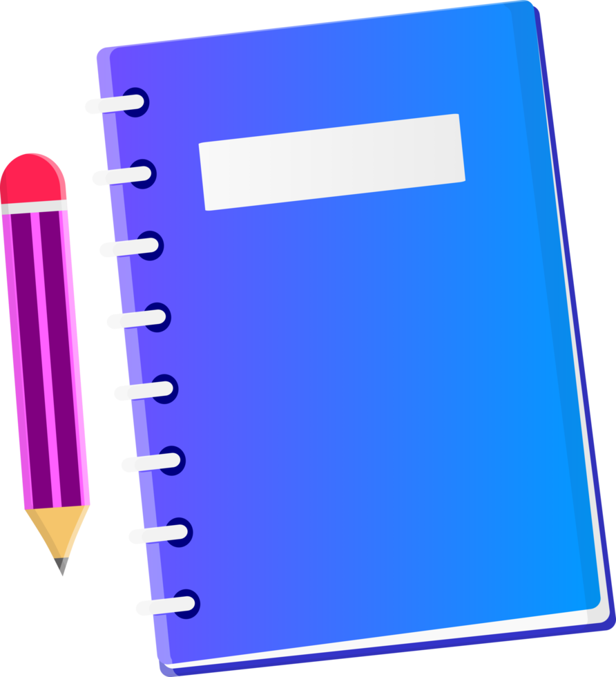 notebook and pencil png
