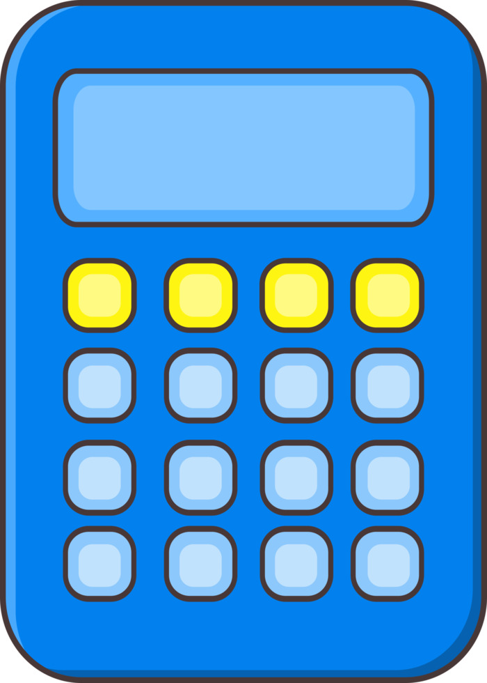 isolated calculator isolated icon png