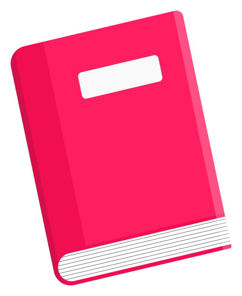 isolated book sticker png