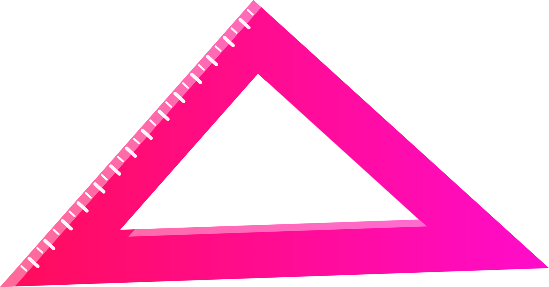 triángulo regla colegio suministro icono png