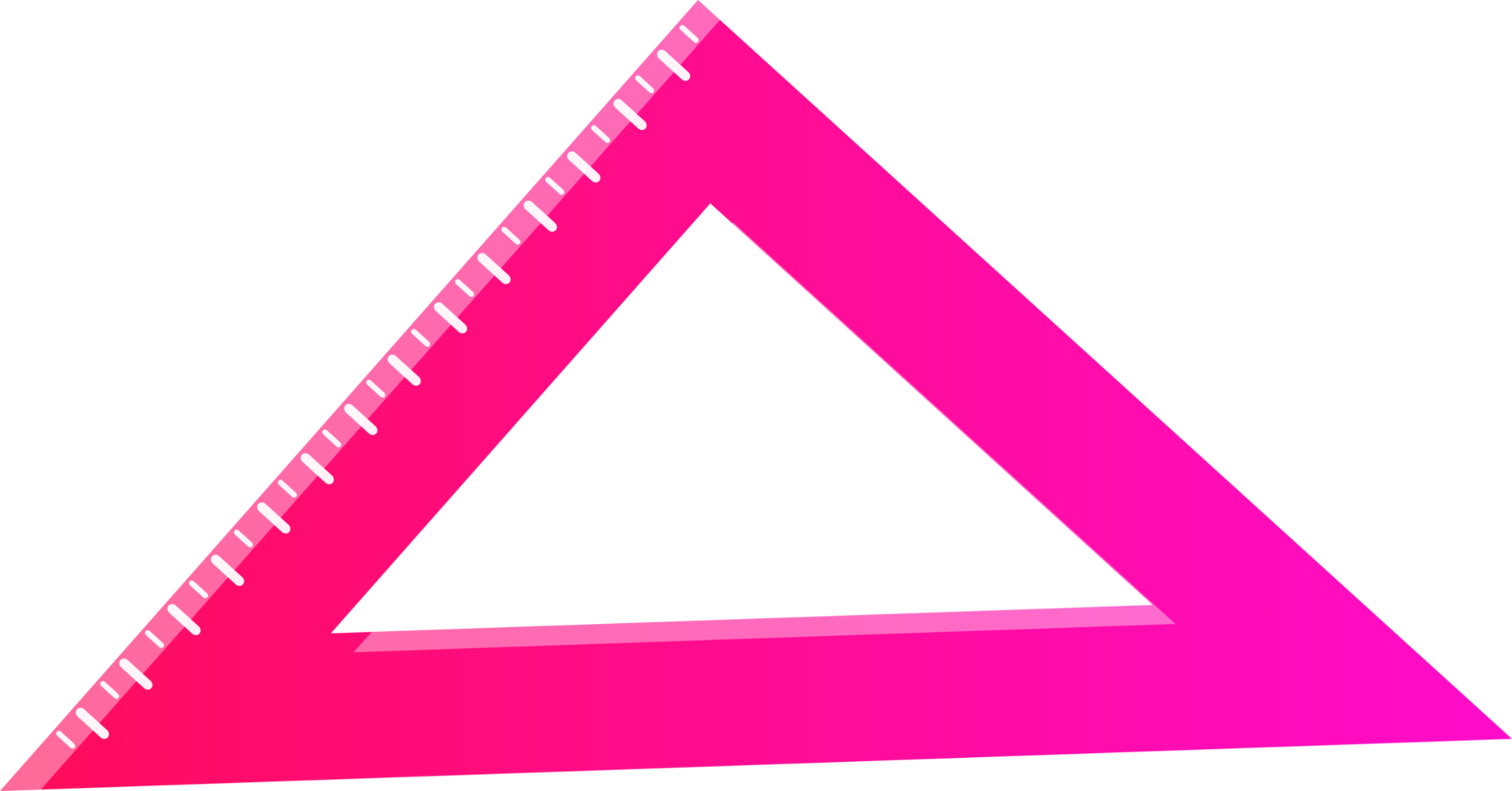 triangle ruler school supply icon png