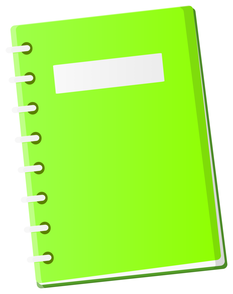 cuaderno colegio pegatina png