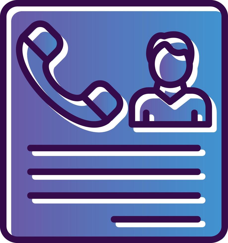 Contacting Candidates Vector Icon Design