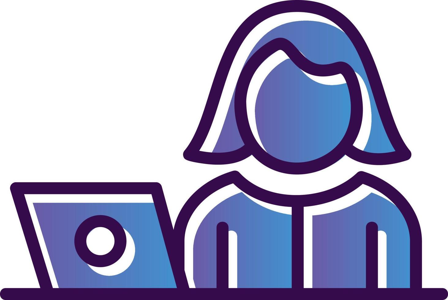 Hiring Manager Female Vector Icon Design