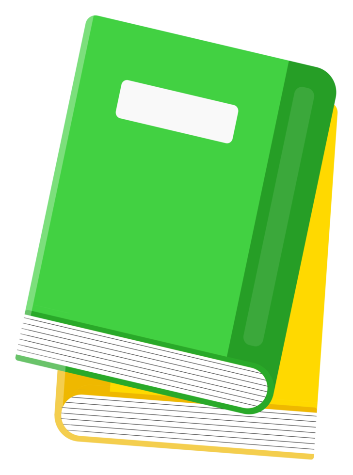 isolated books sticker png