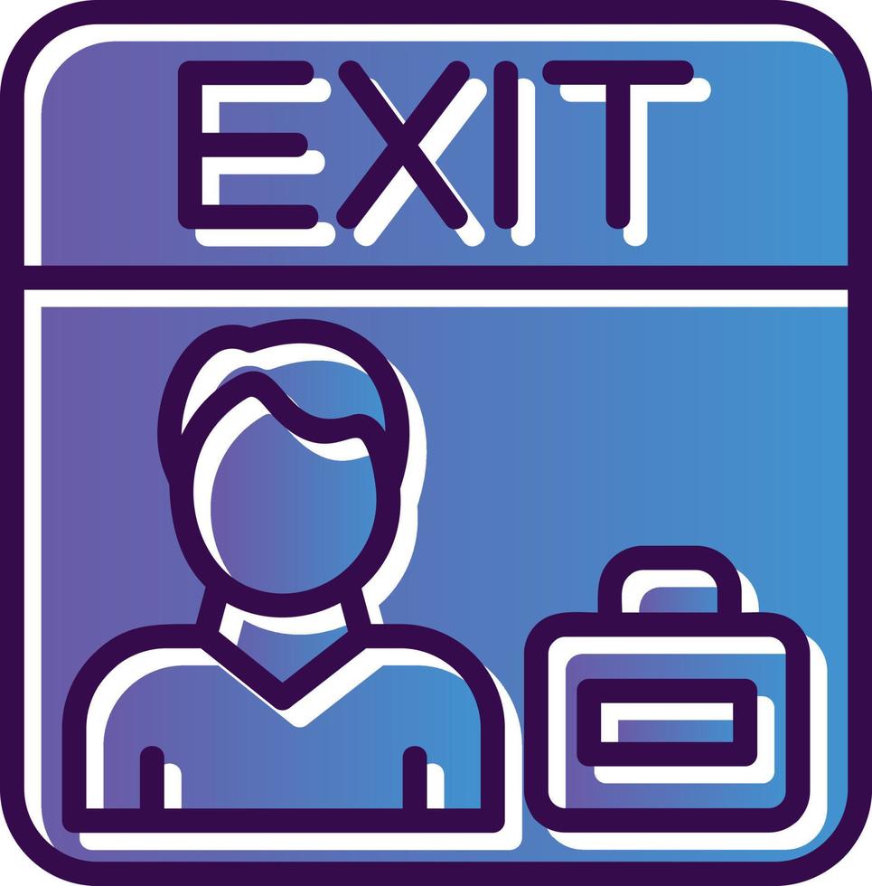 Exit Interview Vector Icon Design