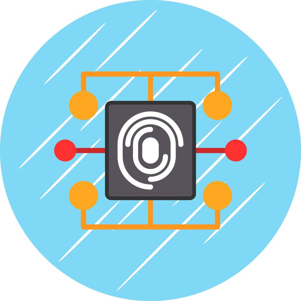 Biometric Data Vector Icon Design