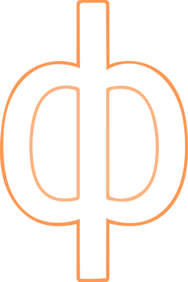 Lowercase PHI Symbol png