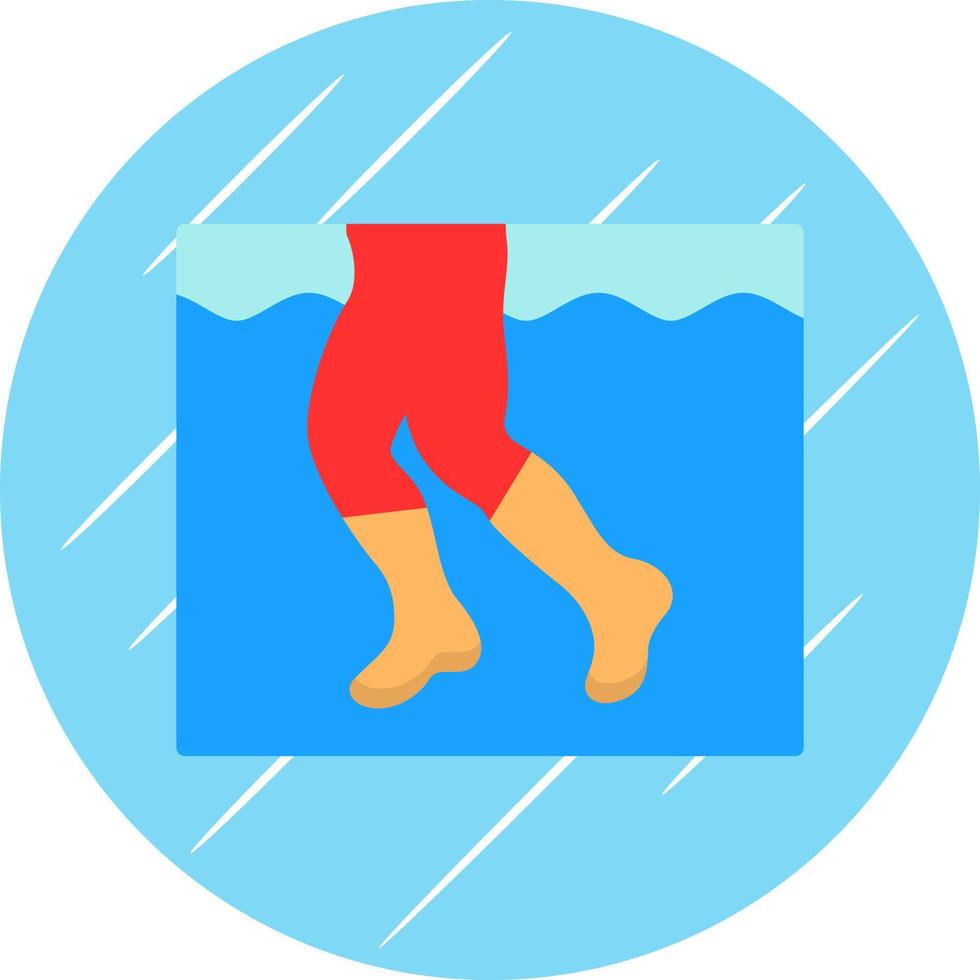 Aqua Jogging Vector Icon Design