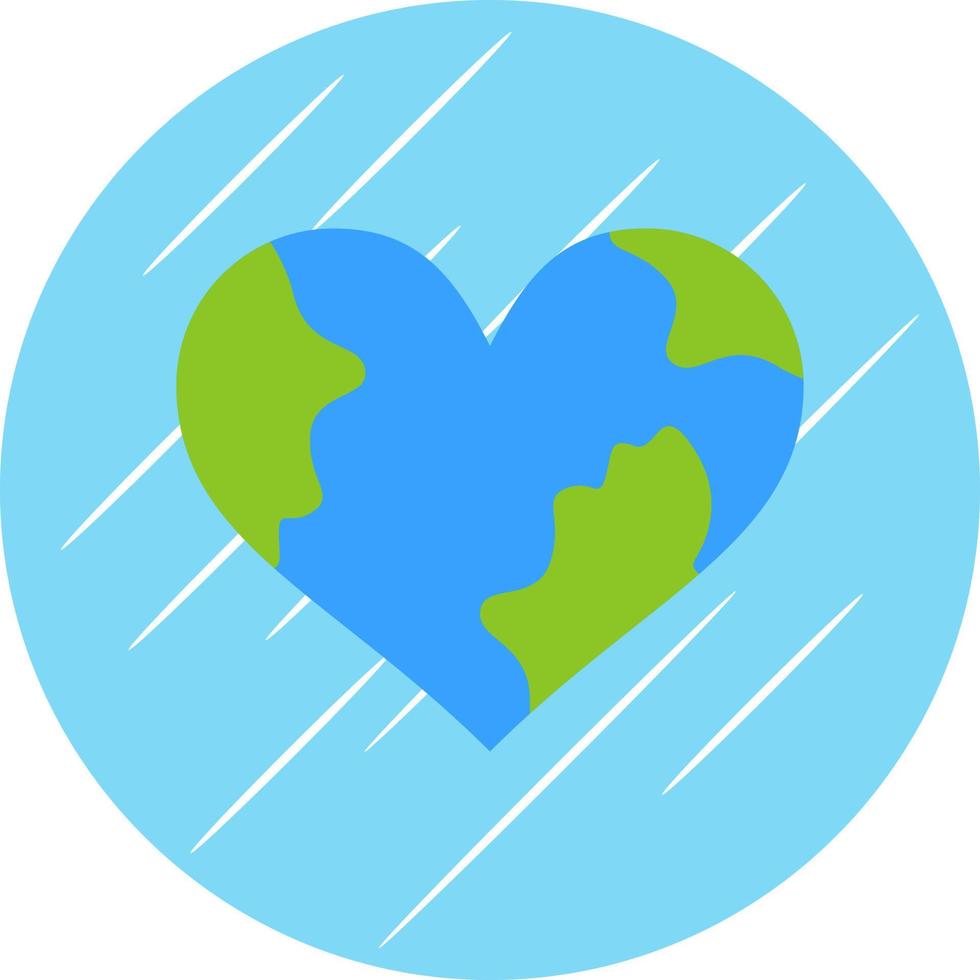 Earth Love Vector Icon Design