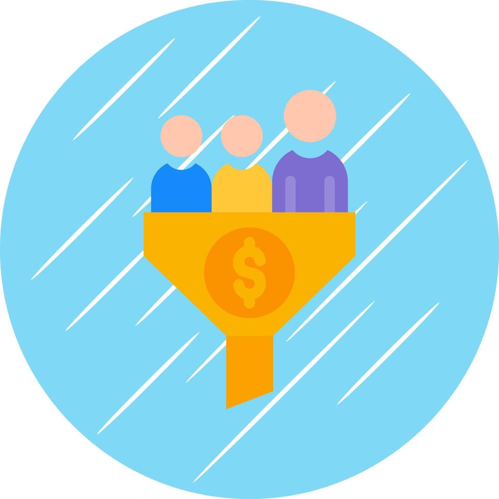 Sales Funnel Strategist Vector Icon Design