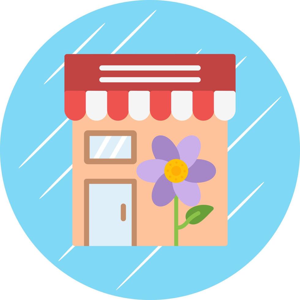 diseño de icono de vector de tienda de flores