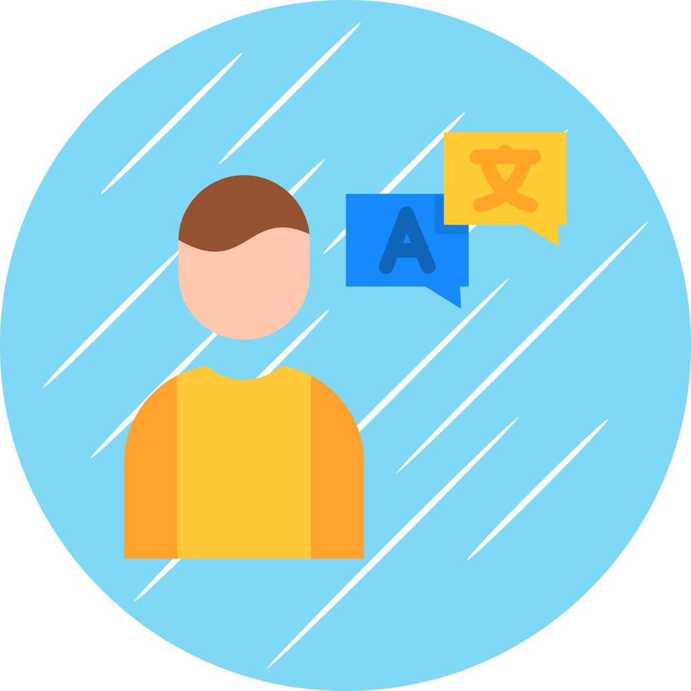 Freelance Translator Vector Icon Design