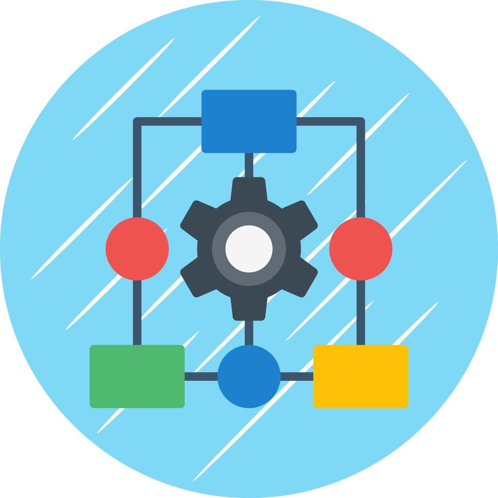 Workflow Process Vector Icon Design