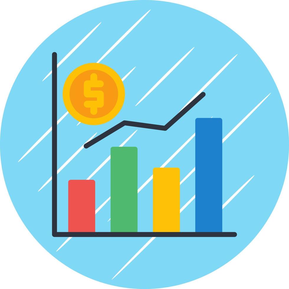 diseño de icono de vector de datos financieros