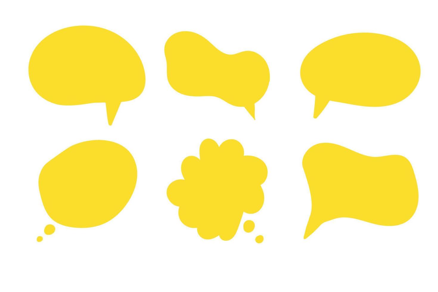 Empty speech bubble big set. Online chat clouds vector isolated on white background. Infographic elements for your design. Stock Vector Illustration