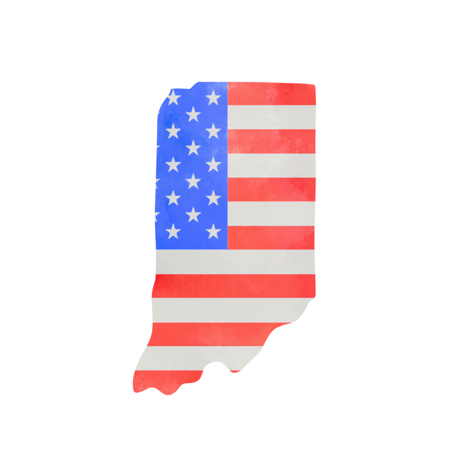 Watercolor Painting Of Indiana State Map 20695006 PNG watercolor-painting-of-indiana-state-map-20695006-png