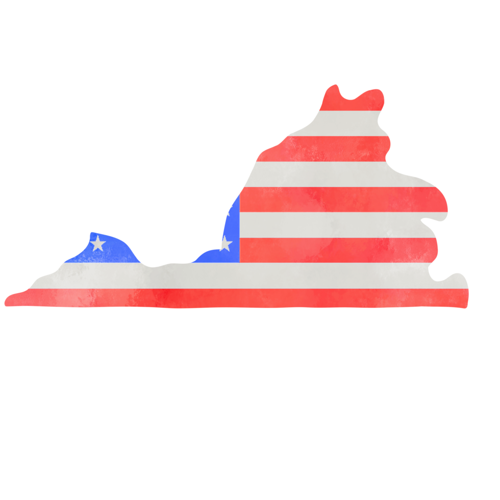 Watercolor Painting Of Virginia State Map 20695016 PNG watercolor-painting-of-virginia-state-map-20695016-png