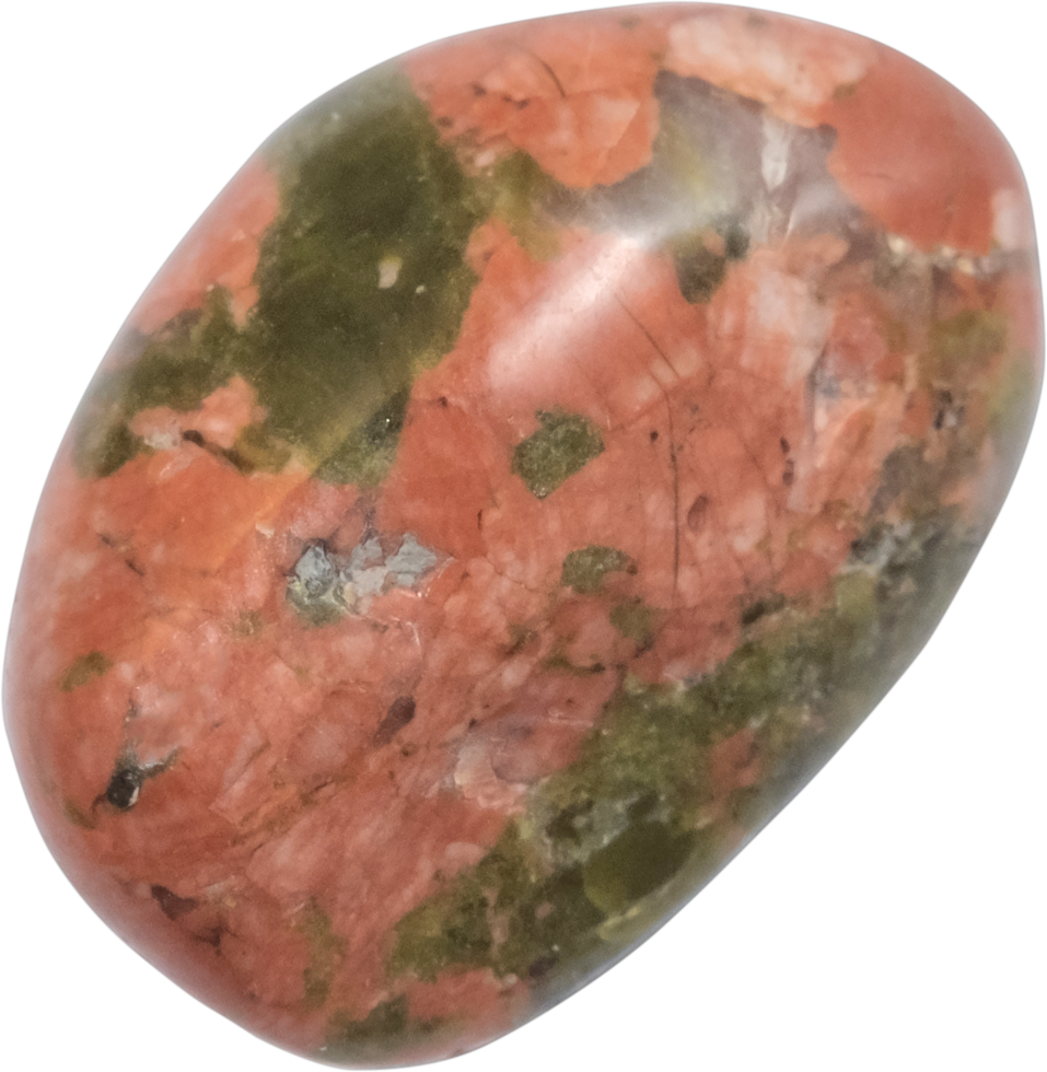 healing stone cut out on transparent background. png