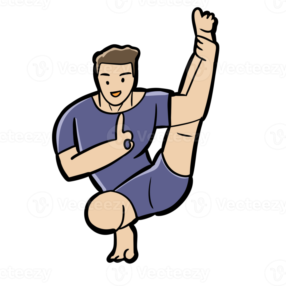 Yoga excercise pose png