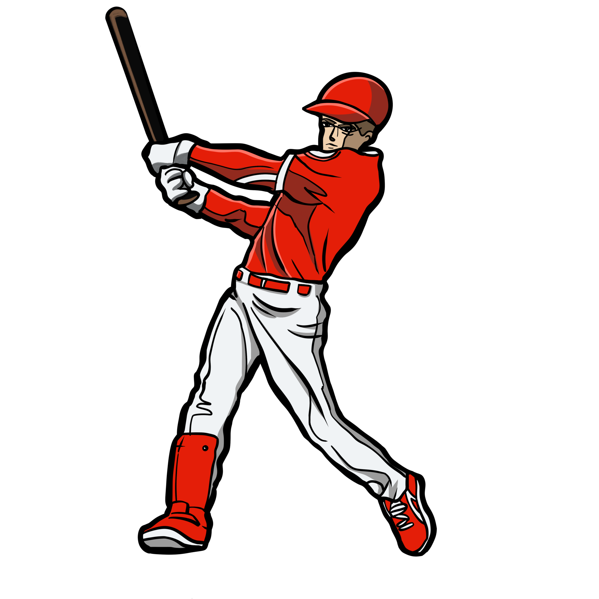 baseball batter action hitting ball 20695250 PNG