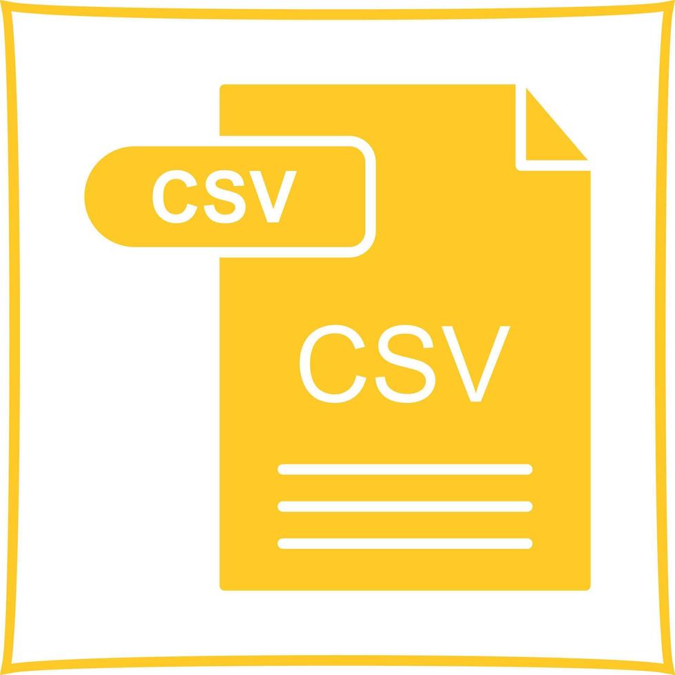 CSV Vector Icon
