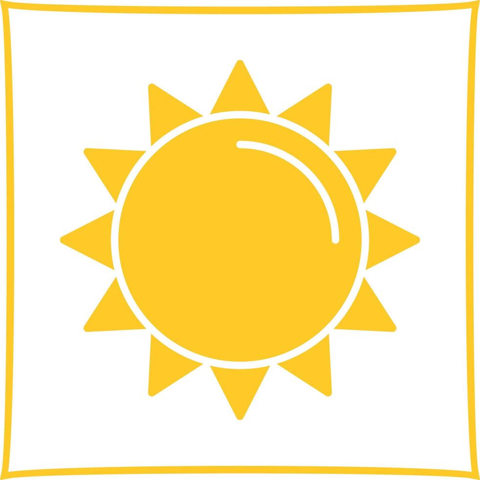 icono de vector de sol