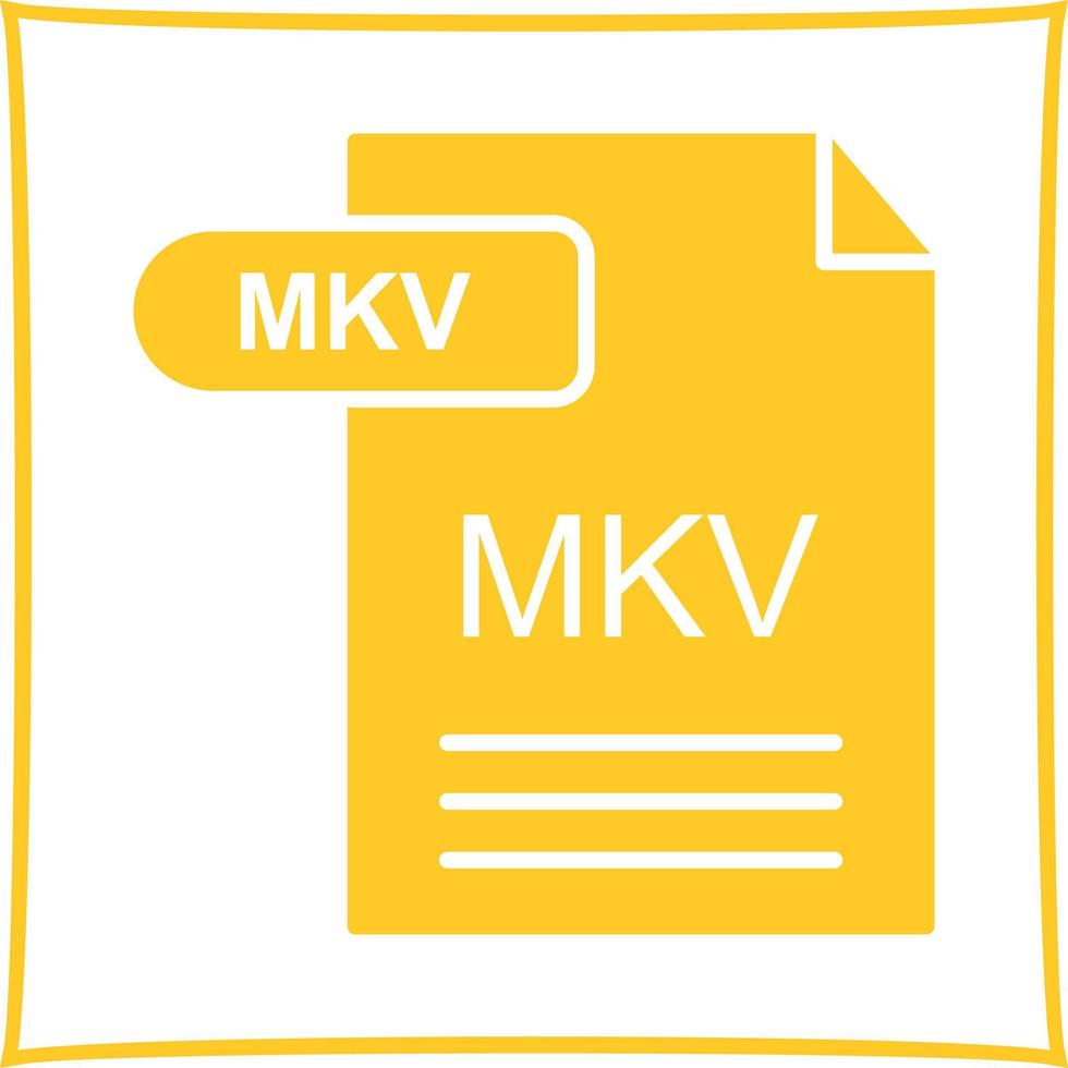 icono de vector mkv