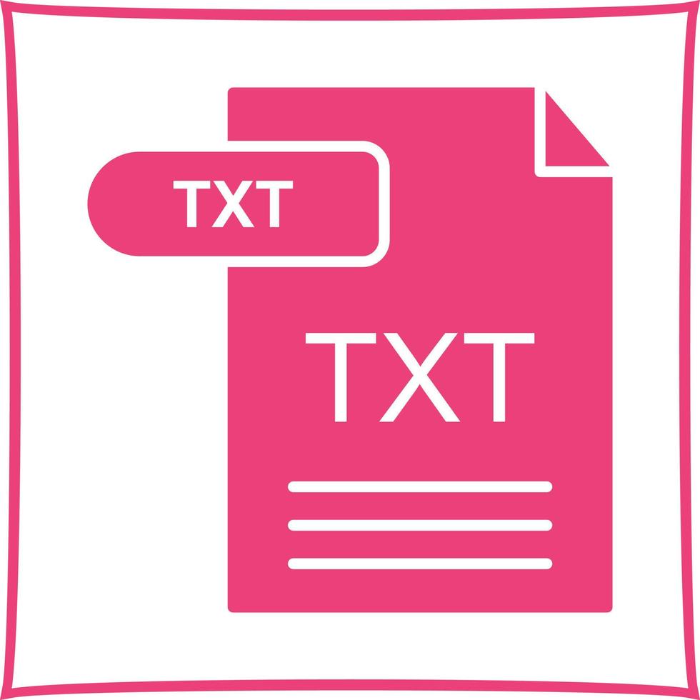 TXT Vector Icon