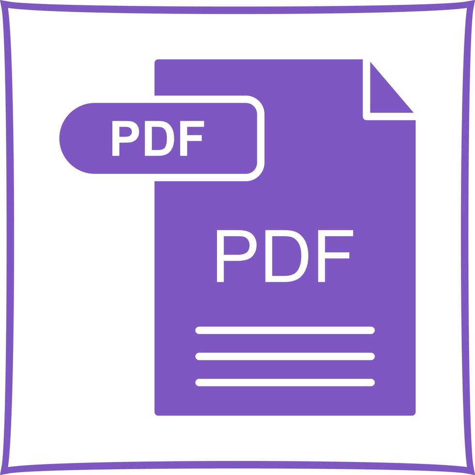 icono de vector de pdf