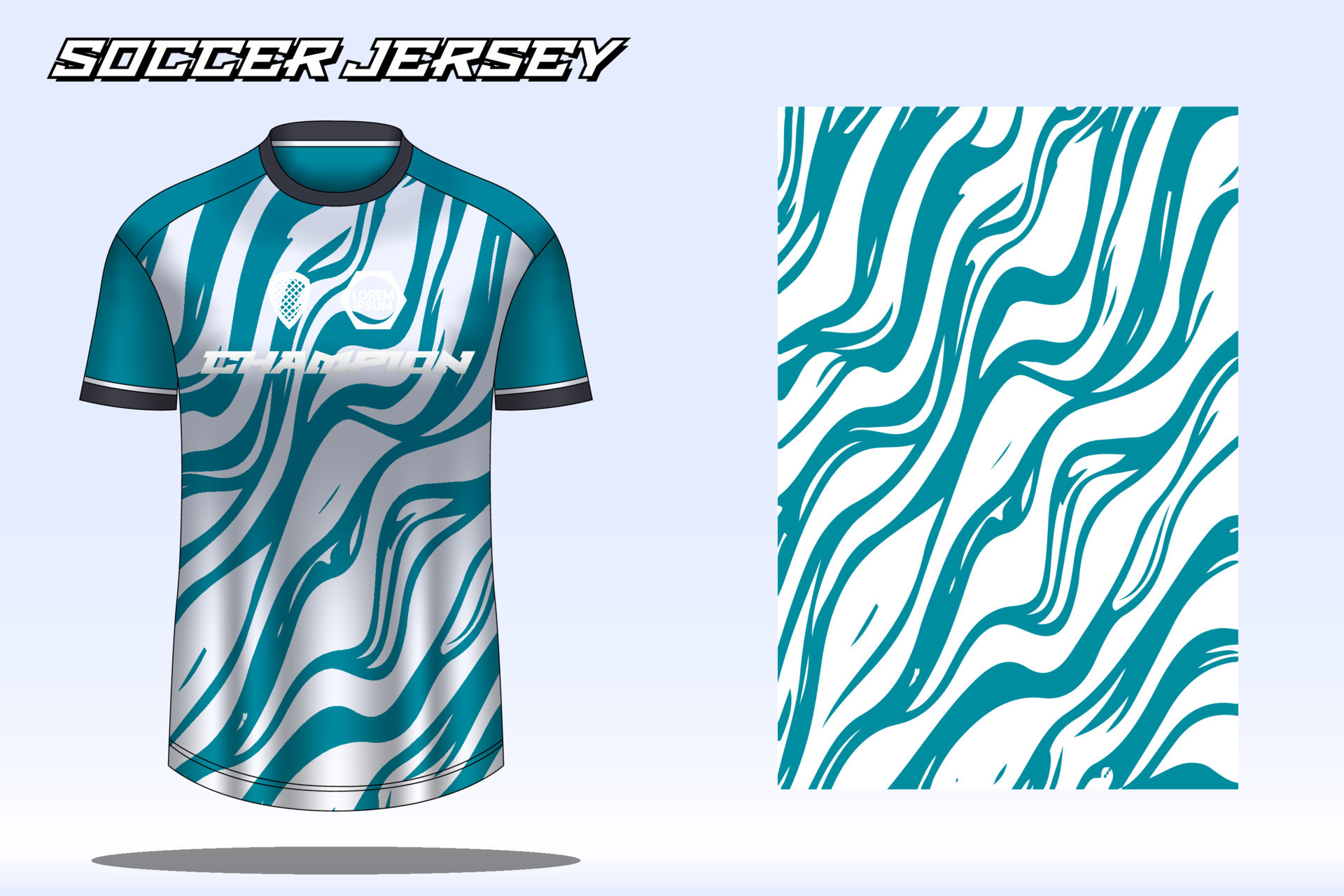 Soccer jersey sport t-shirt design mockup for football club 20695418 ...