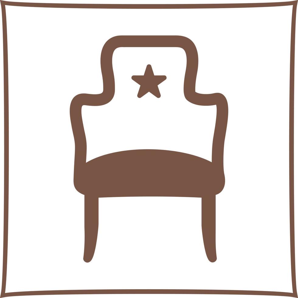 icono de vector de asiento