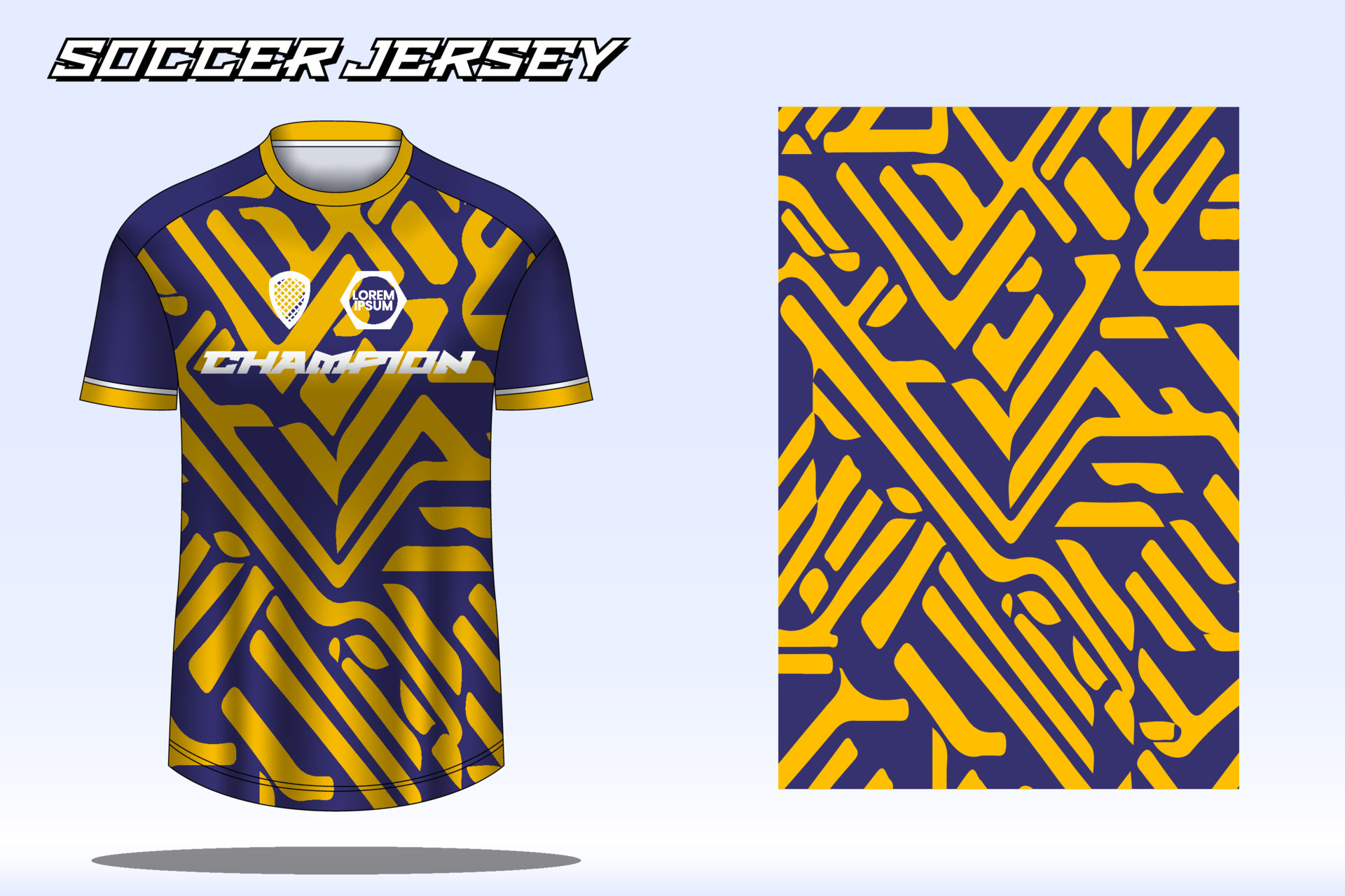 Soccer jersey sport tshirt design mockup for football club 20695642