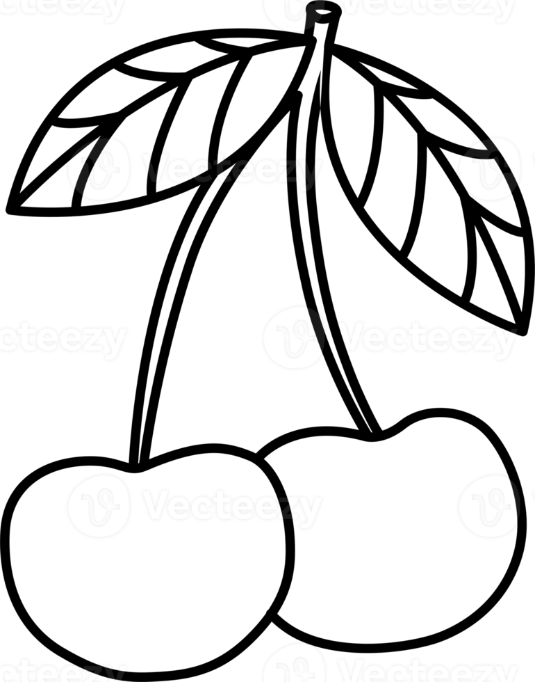 ciliegia schema mano disegnato png