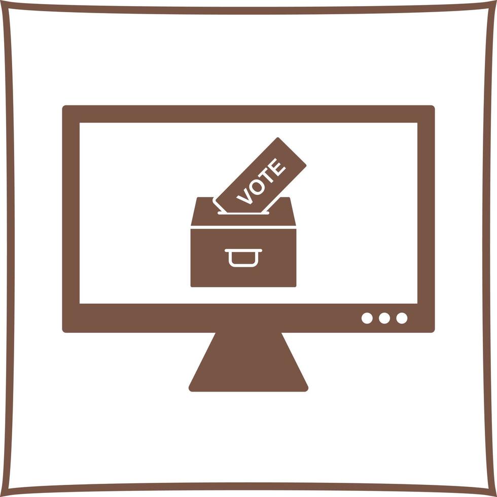 Online Vote Vector Icon