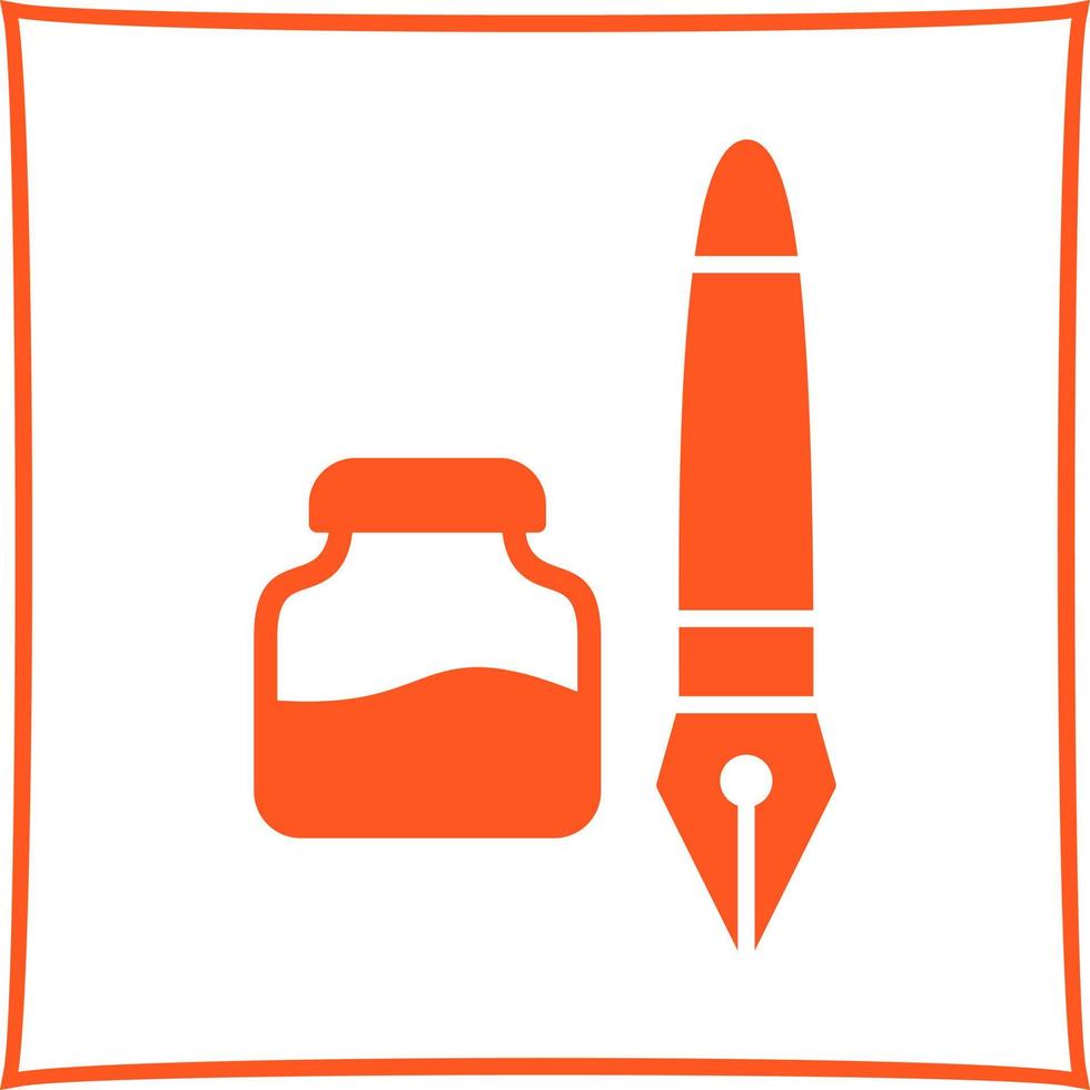 Ink and Pen Vector Icon