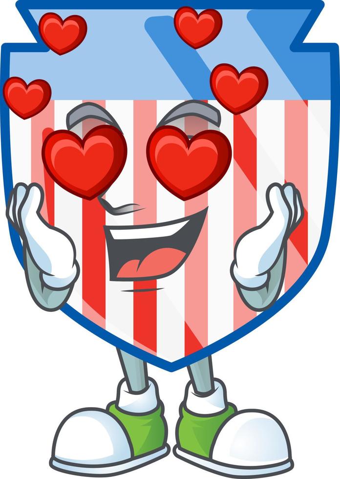 USA stripes shield icon design vector