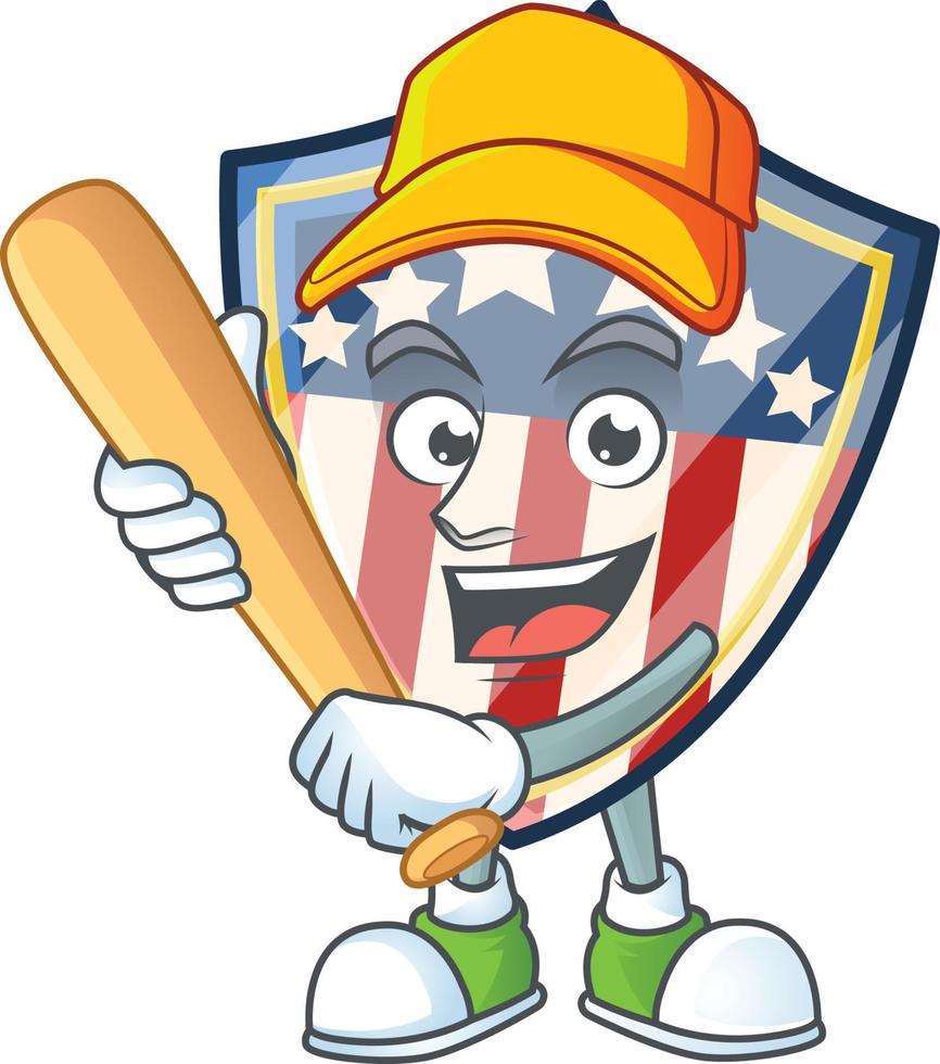 Vintage Shield Badges USA Icon Design vector